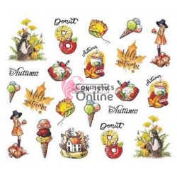 Stickere cu Apa pentru unghii cod BN1679 Anotimp de  Toamna